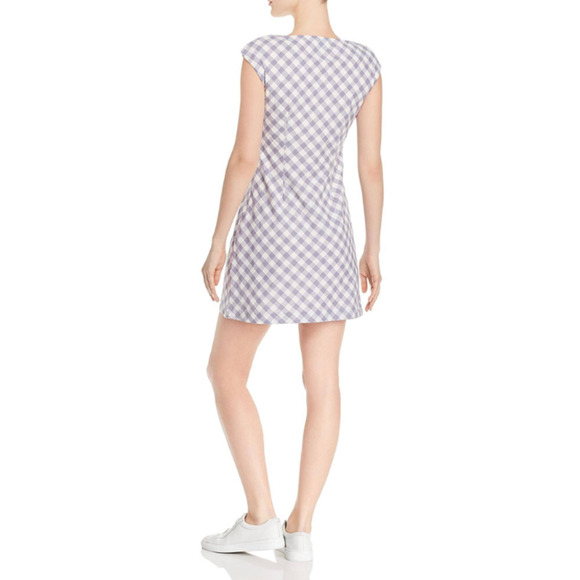 Saylor Hadleigh Gingham Blue White Mini Dress XS - Picture 2 of 15